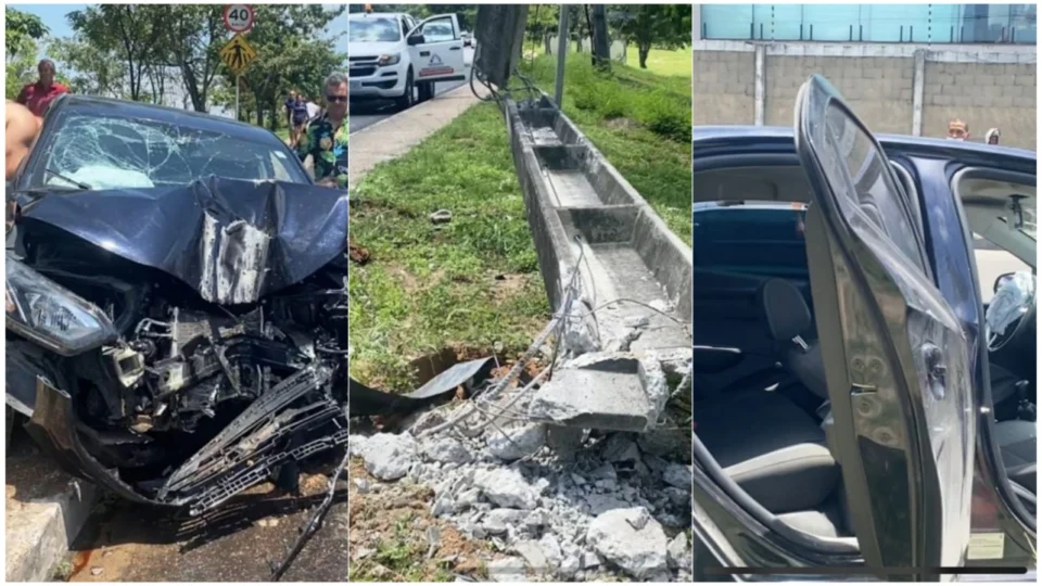 Acidente na avenida das torres deixa pessoas presas nas ferragens