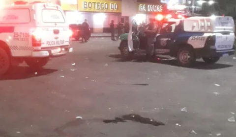 Homem é baleado com 3 tiros em bar na avenida Itauba