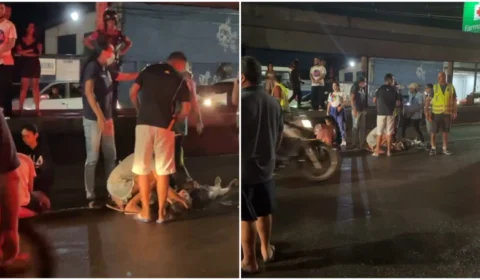 Motorista foge após atropelar 2 crianças e uma adolescente na Max Teixeira