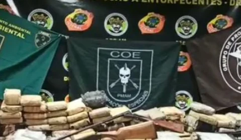 Veja vídeo das drogas apreendidas com foragido no Alto Rio Negro