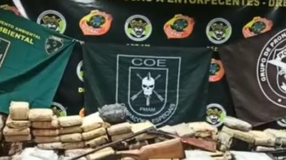 Veja vídeo das drogas apreendidas com foragido no Alto Rio Negro