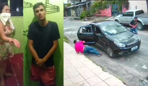 Veja supostos assaltantes de Motorista de APP sendo torturados pelo ‘tribunal do crime’