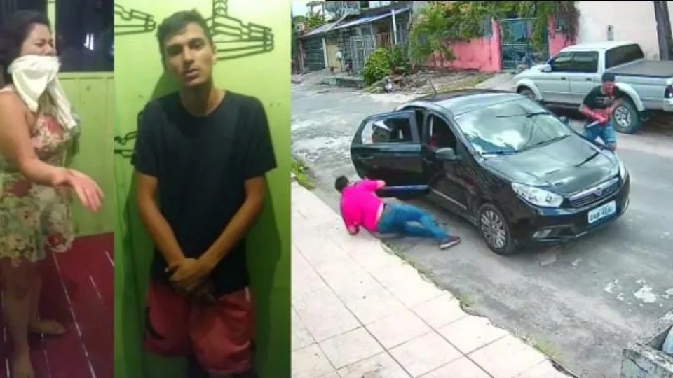 Veja supostos assaltantes de Motorista de APP sendo torturados pelo ‘tribunal do crime’