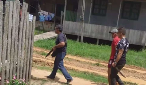 Suspeito de matar esposa na frente dos filhos por ciúmes é preso em Eirunepé; VÍDEO