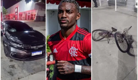 Jogador do Flamengo atropela ciclista que morre a caminho do hospital