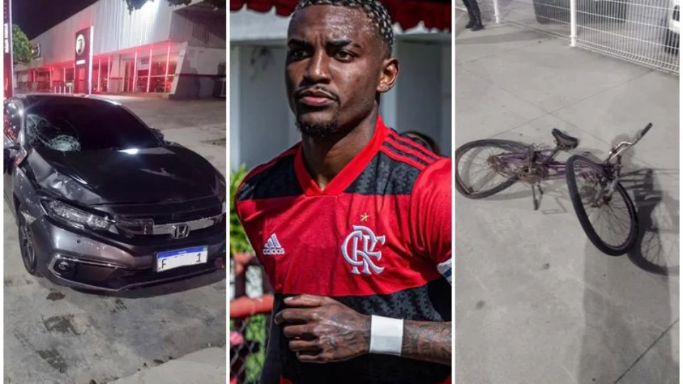 Jogador do Flamengo atropela ciclista que morre a caminho do hospital