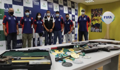 Trio amazonense de tiro Olímpico conquista medalhas durante evento no Rio de Janeiro