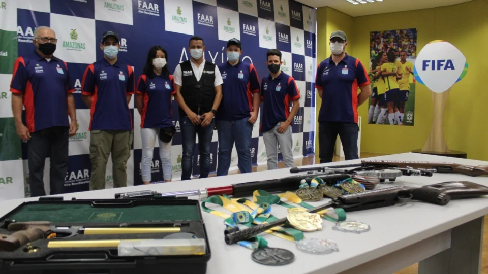 Trio amazonense de tiro Olímpico conquista medalhas durante evento no Rio de Janeiro