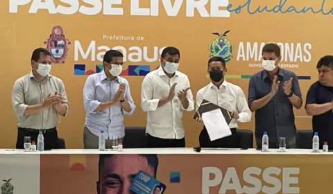 Wilson Lima e David Almeida oficializam “Passe Livre” para Estudantes de Manaus