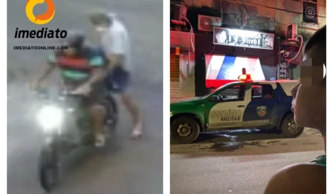 VÍDEO; Veja o momento em que assassinos chegam em moto para executar barbeiro venezuelano no Alvorada 2