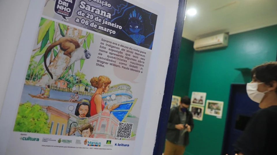 Exposição ‘Sarana’, na Casa das Artes, dá início à Semana Nacional do Quadrinho em Manaus