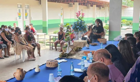 Professores indígenas participam de projeto em especialização de Ensino Médio Técnico, em Novo Airão