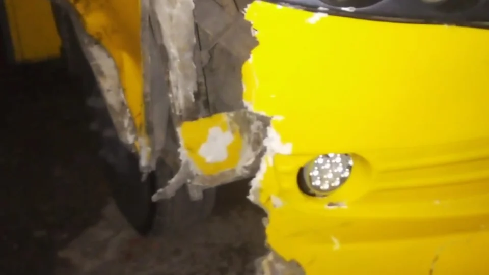 “Lotação Amarelinho” entra na contra-mão, atropela Mototaxista e foge