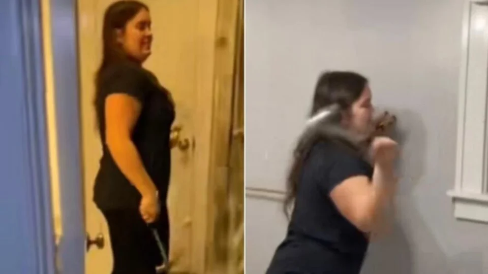 Mulher quebra casa de namorado após fim da relação; Veja vídeo