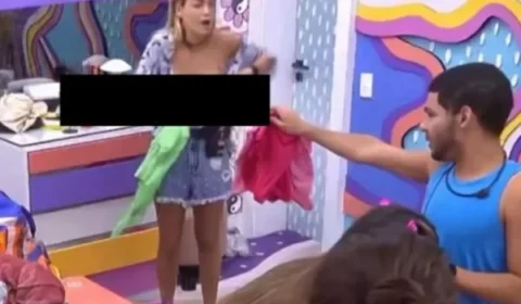 Bárbara esquece câmeras e mostra tudo ao trocar de roupa no BBB22
