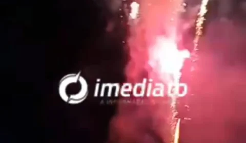 VEJA VÍDEOS: Queima de fogos de artifício é visto por toda Manaus na noite desta quinta-feira
