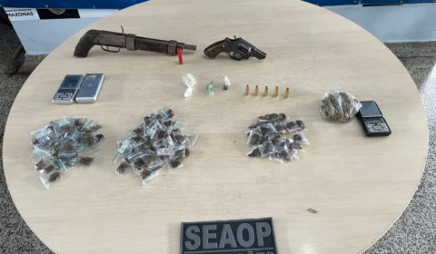 Jovens são presos em flagrante com armas nas zonas norte e oeste de Manaus