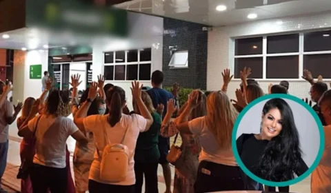 Fãs cantam e oram em hospital por cantora de Calcinha Preta; veja vídeo!