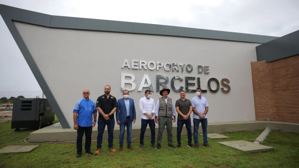 Wilson Lima e Ministro do Turismo inauguram novo aeroporto de Barcelos