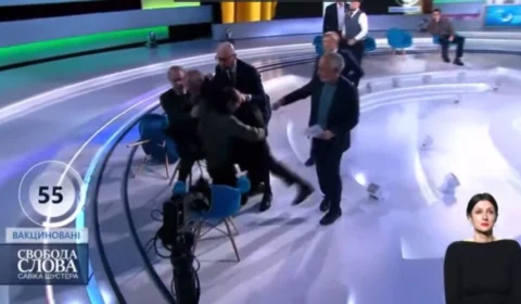 Veja vídeo! ucranianos trocam socos em debate ao vivo