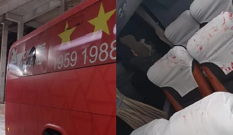 VEJA VÍDEO: Câmeras mostram o momento em que homens atiram bombas em ônibus do Bahia