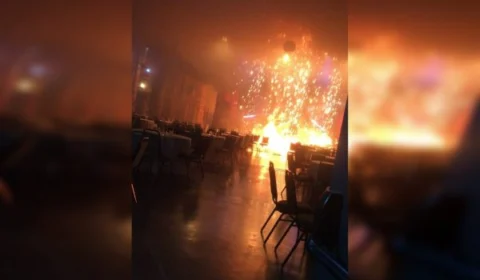 “Clima de terror”, diz hóspede de resort que pega fogo; Veja vídeo