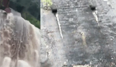 Chuvas! enxurrada invade apartamentos no Residencial Manauara 1 na zona Norte de Manaus