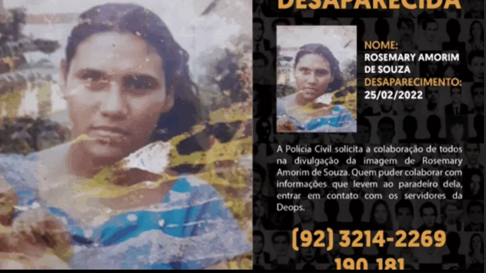 Mulher está desaparecida e família pede ajuda para divulgar imagem