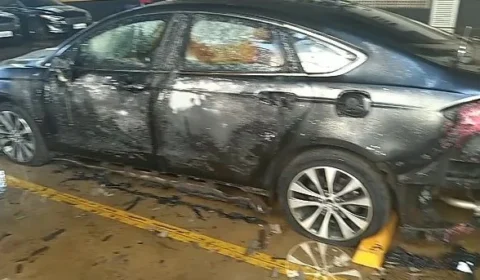 Veículos oficiais ficam destruídos após incêndio no Planalto; Veja vídeo