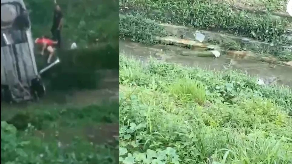 Homem perde o controle do carro e cai no Igarapé do Passarinho