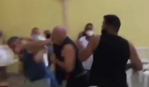 Reunião em condomínio de policiais tem pancadaria e ameaças; veja vídeo
