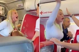 Mulher é expulsa de avião por se irritar com bebês e agredir tripulação; veja vídeo