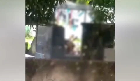 Casal é flagrado transando em cemitério no Pará; veja vídeo