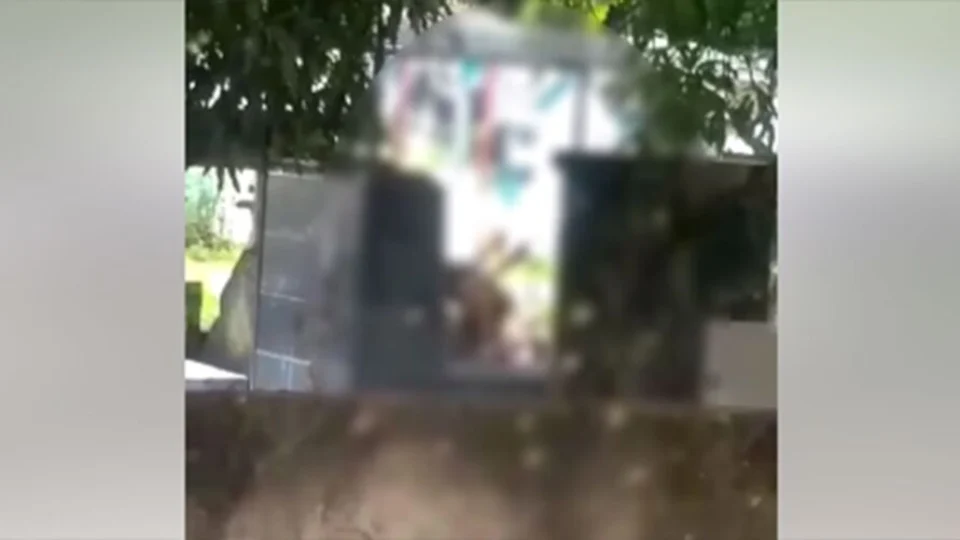 Casal é flagrado transando em cemitério no Pará; veja vídeo