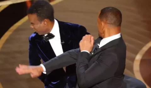 Tapão na cara: Will Smith agride Chris Rock no palco do Oscar 2022