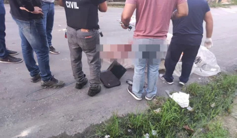 Corpo de homem é encontrado dentro de saco plástico; IMAGENS