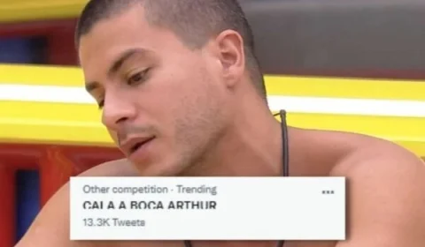 ‘Cala a boca Arthur’, é o assunto mais comentado na internet após atitude de brother