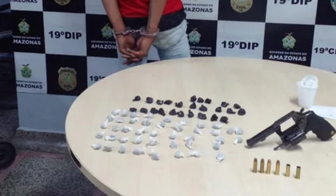 Homem é preso durante troca de tiros com a polícia no bairro Compensa