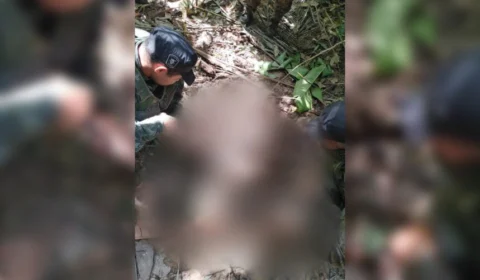 Corpo é encontrado em cova rasa dentro de fazenda; veja vídeo