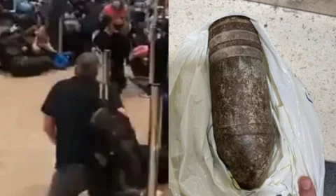 VEJA VÍDEO: Família tenta embarcar com bomba em avião