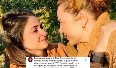 “Quanta beleza e amor em uma foto”: famosos parabenizam Fernanda Souza e namorada