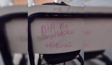 Recado em carteira de escola marca massacre para esta quarta-feira