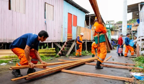 Construção de pontes provisórias inicia nesta segunda e dá acesso às feiras do Centro