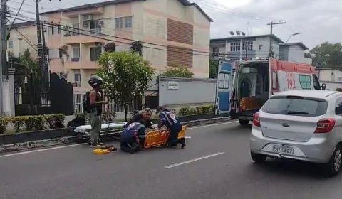 Homem fica ferido em grave acidente na avenida Ephigênio Sales