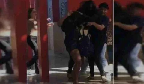 Veja Vídeo: Alunas trocam socos e tapas em pátio de escola pública