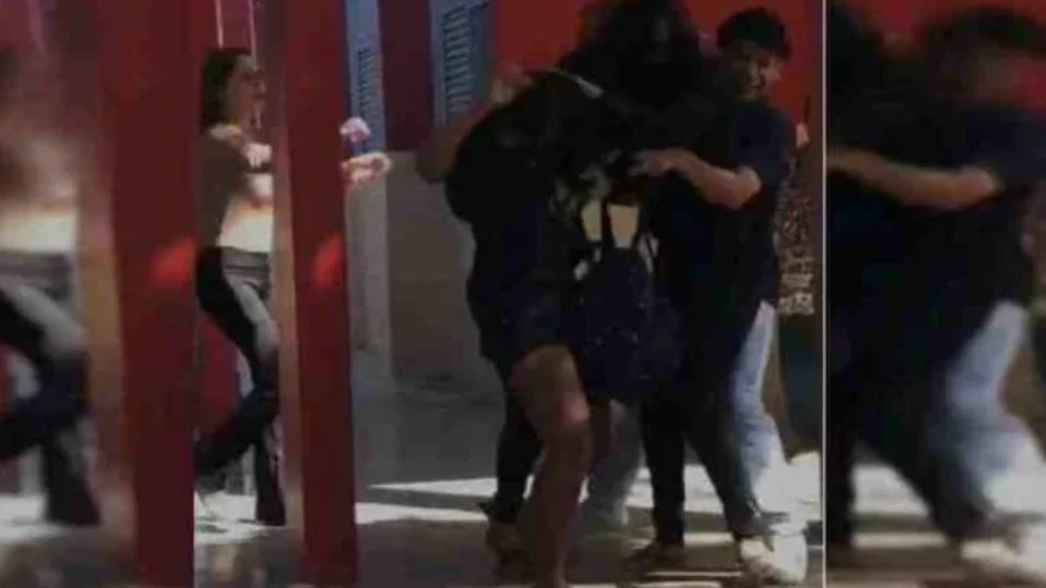 Veja Vídeo: Alunas trocam socos e tapas em pátio de escola pública