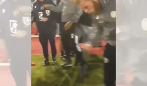 VEJA VÍDEO: Jogador é intimado pela polícia após vídeo chutando torcedor