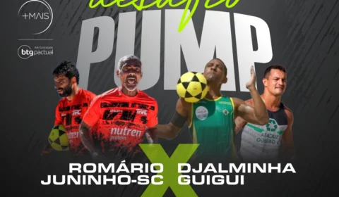 Romário é atração do ‘Desafio Pump’ do Amazon Open de Futevôlei, em Manaus