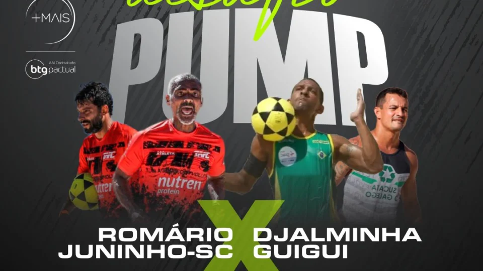 Romário é atração do ‘Desafio Pump’ do Amazon Open de Futevôlei, em Manaus