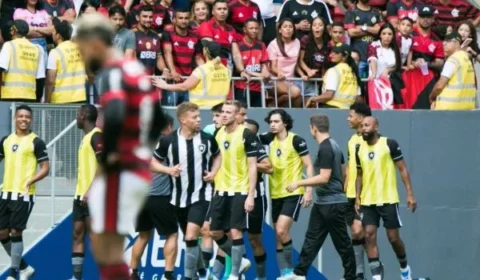 Botafogo vence Flamengo diante de 54 mil pessoas no Mané Garrincha